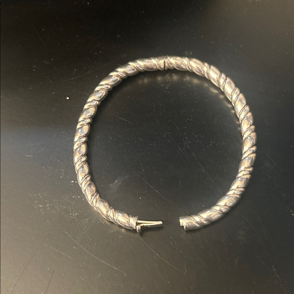 Silver Twisted Bracelet